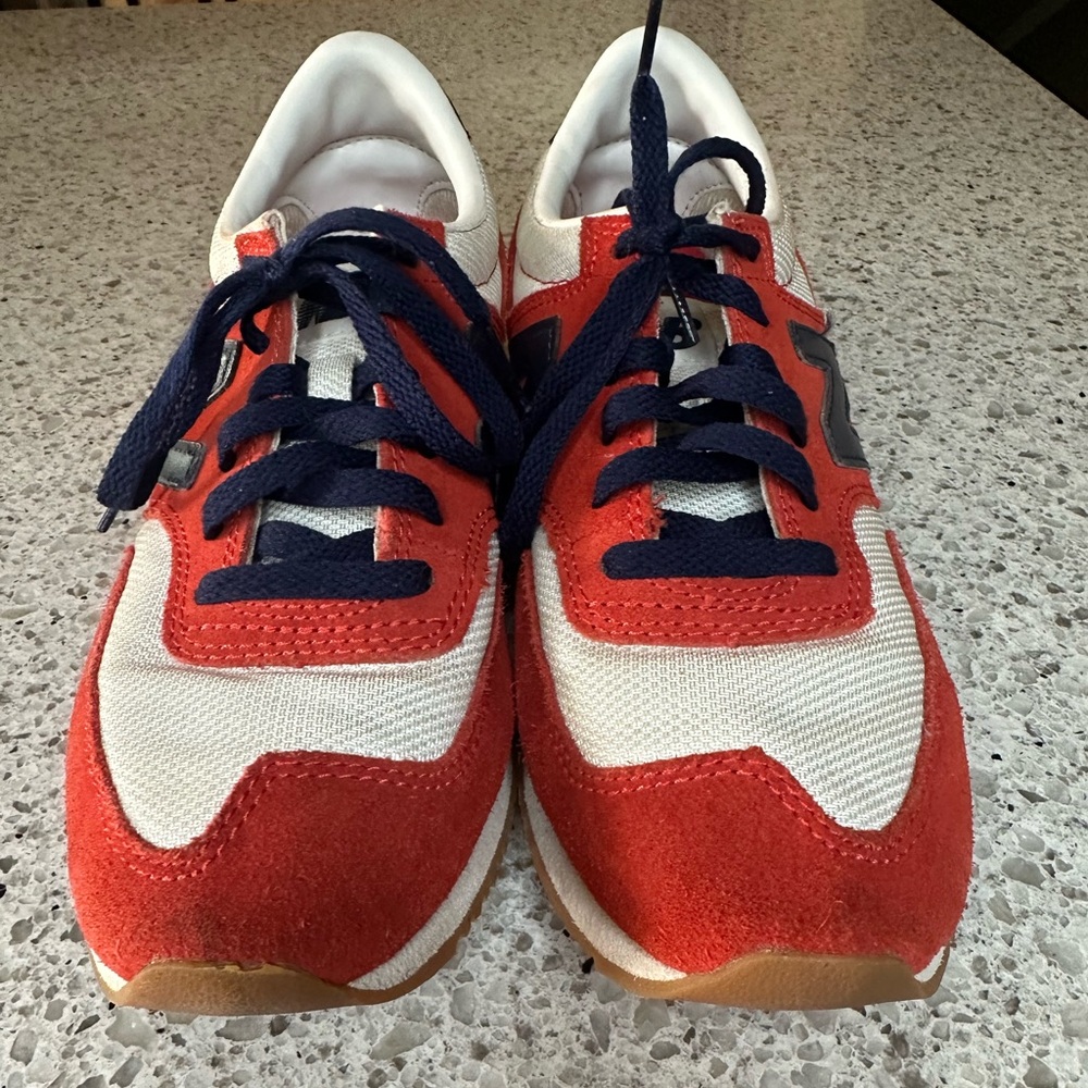 New Balance x J.Crew 620 Classics Sneakers - Red, White, Navy - Size 7.5 - Picture 4 of 7